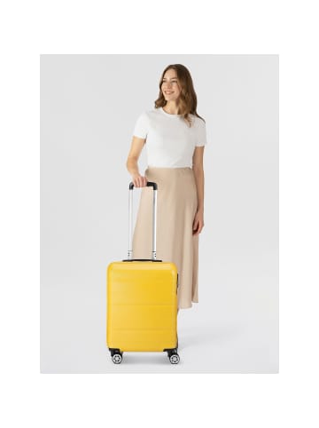 benzi 5583 4 Rollen Kabinentrolley 55 cm gelb