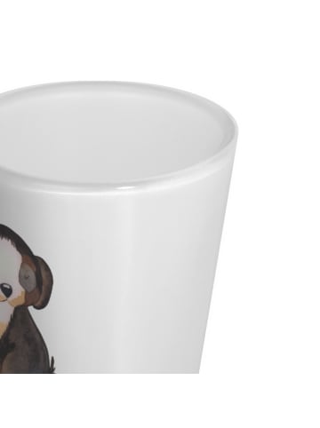 Mr. & Mrs. Panda Schnapsglas Hund Entspannen ohne Spruch in Transparent
