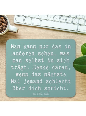 Mr. & Mrs. Panda Mouse Pad Spruch Mobbing bewältigen Spiegelbild... in Meeresbrise
