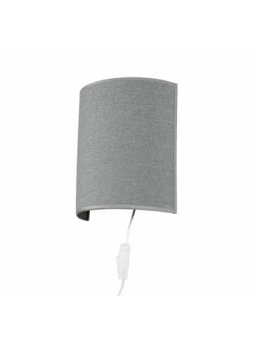 Licht-Erlebnisse Wandlampe (B)21 x (H)23 cm in Weiß GrauWeiß Grau