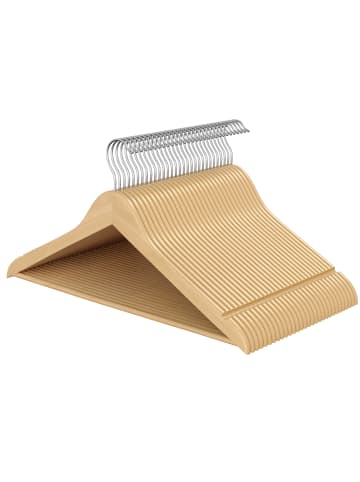 SONGMICS 30er-Set: Kleiderbügel Cason in Gelbbraun - (B)21 x (H)0.8 x (T)42.9 cm