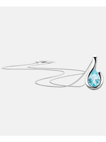 Diamant L'éternel Halskette aus 375 Weißgold mit Topas
