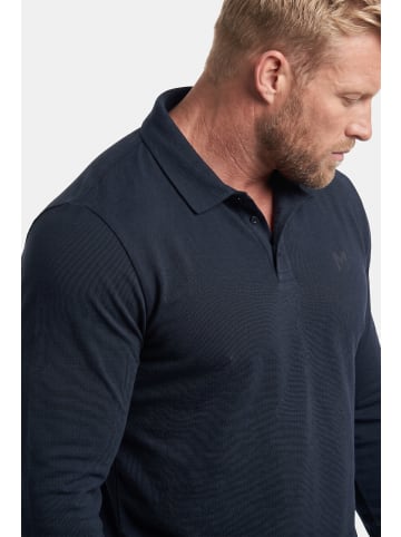 Men Plus Poloshirt in navy blau