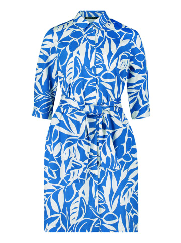 Betty Barclay Hemdblusenkleid mit Knopfleiste in Blau/Weiß