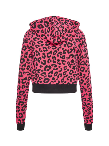 Swirly Damen Sweatshirt in Pink Leo