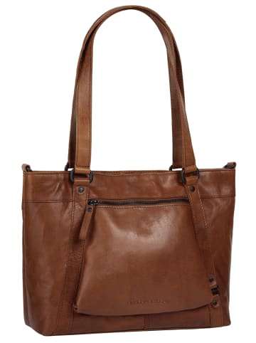 SPIKES & SPARROW Shopper in cognac