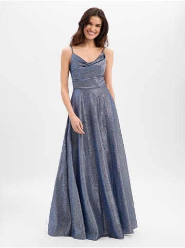 Marie Lund Abendkleid in indigo silber - 0001