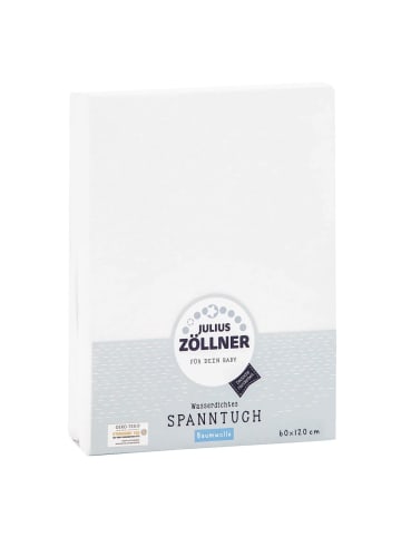 Julius Zöllner Spannbetttuch wasserdicht 60 x 120 cm - in weiss