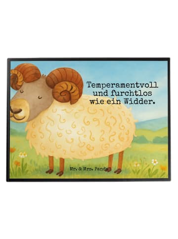 Mr. & Mrs. Panda tischpad Sternzeichen Widder Design mit Spruch in Weiß