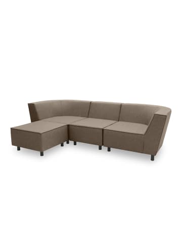 58 aufm Kessel GARTENLOUNGE Set 3 Brandie 279x77x176 mit Outdoorbezug in braun