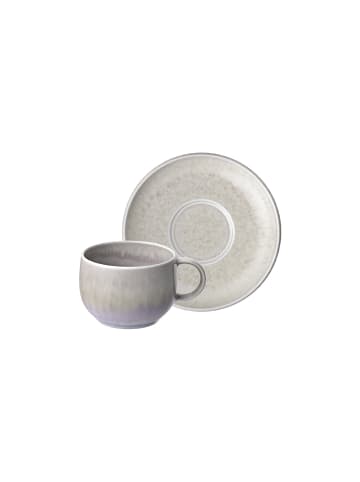 like. by Villeroy & Boch Espressotasse mit Untertasse Perlemor Sand 60 ml beige in beige