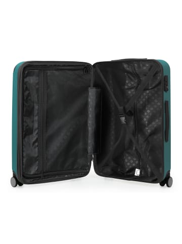 Hauptstadtkoffer Spree - Mittelgroßer Koffer Hartschale Trolley 65 cm, TSA, 74 L in Aquagrün