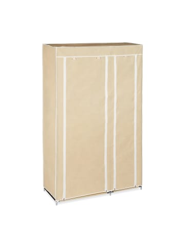 relaxdays 3x Stoffschrank in Beige - (B)107 x (H)174 x (T)42,5 cm