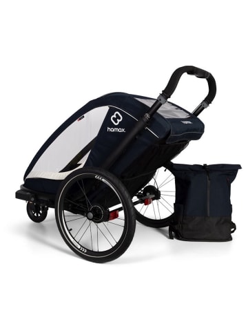 Hamax Hamax Breeze Kinderfahrradanhänger für 2 Kinder - Farbe: Navy / Cream