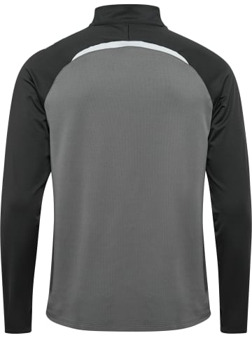 Hummel Halbreißverschluss Jacke Daumenlöcher Hmllead Erwachsene in STEEL GRAY/ASPHALT