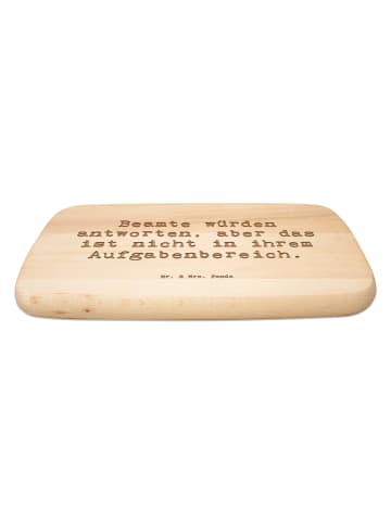 Mr. & Mrs. Panda Holz Schneidebrett Spruch Beamtin Humor mit Spruch in Transparent