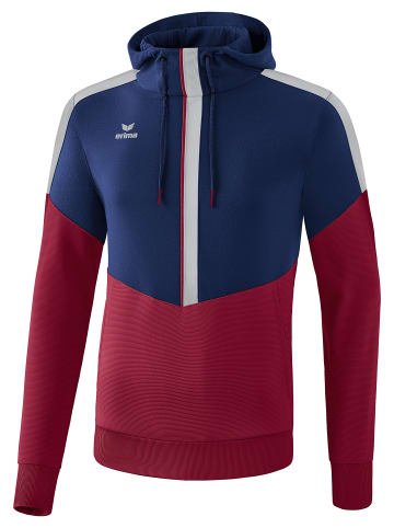 erima Squad Kapuzensweat in new navy/bordeaux/silver grey