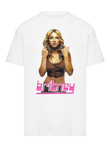 F4NT4STIC Oversize T-Shirt Britney Spears in weiß