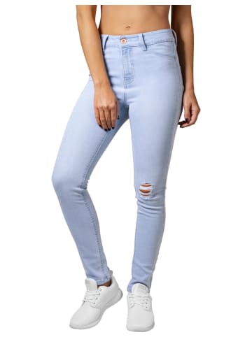 Urban Classics Jeans High Waist Skinny Denim Pants skinny in Blau