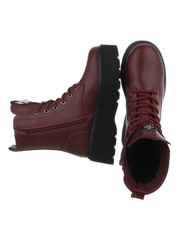 Ital-Design High Heel in Weinrot