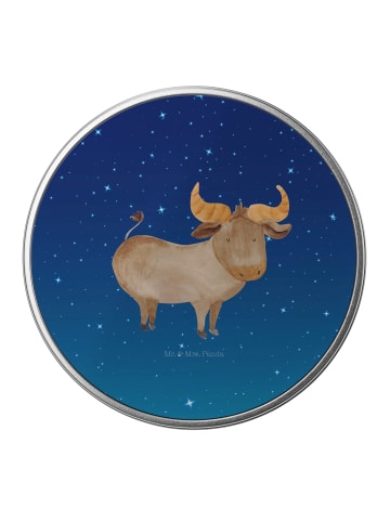 Mr. & Mrs. Panda Keksdose Sternzeichen Stier ohne Spruch in Sternenhimmel Blau