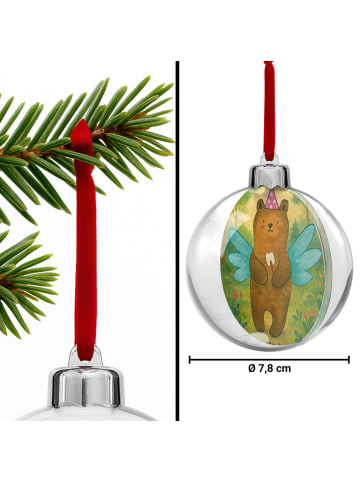 Mr. & Mrs. Panda christbaumkugel Bär Zahnfee Design ohne Spruch in Weiß