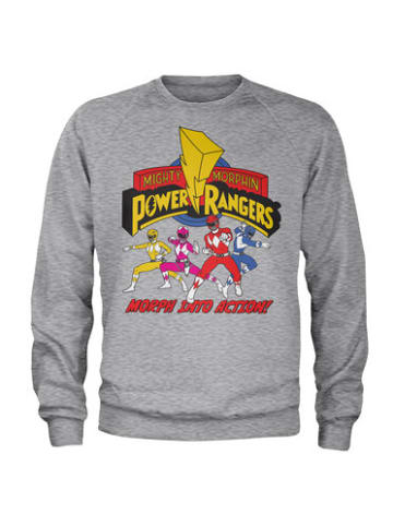 Power Rangers Pullover "Morph Into Action Sweatshirt" in Grau