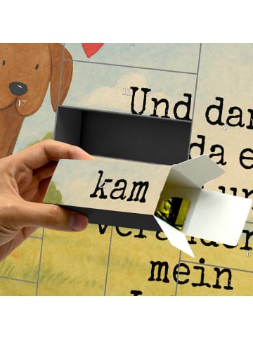 Mr. & Mrs. Panda Befüllbarer Adventskalender Hund Dogge Design m... in Weiß