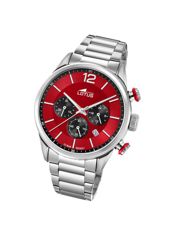 Lotus Chronograph-Armbanduhr Lotus Classic silber groß (ca. 43mm)