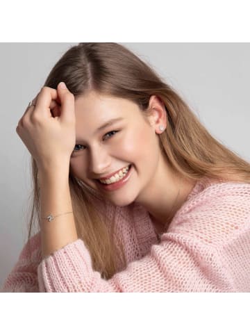 Lucardi 925 Silber Armband "Buchstabe Q" Buchstabe