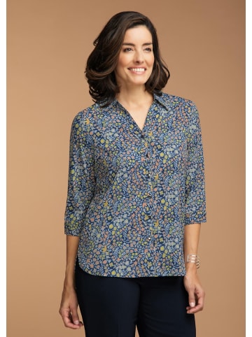 GOLDNER Bluse in hellblau / melba / gemustert