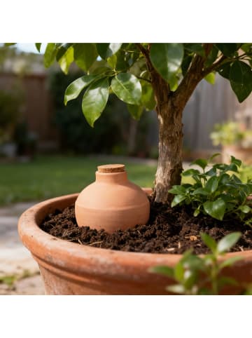 relaxdays 3 x Ollas in Terrakotta - 800 ml