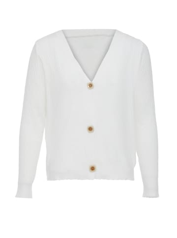 ALARY Damen Strickjacke in Wollweiss