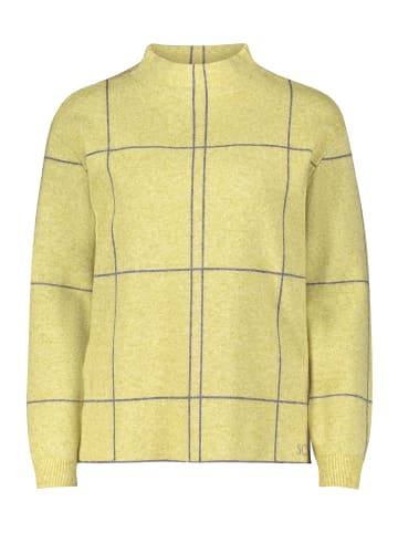 Betty Barclay Strickpullover kariert in Patch Green/Grey