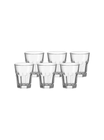 LEONARDO 6er Set Schnapsgläser Rock 50 ml in transparent