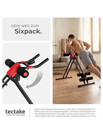 tectake Bauchmuskeltrainer mit Trainingscomputer