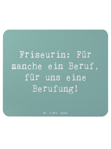 Mr. & Mrs. Panda Mauspad Spruch Friseurin Berufung mit Spruch in Meeresbrise