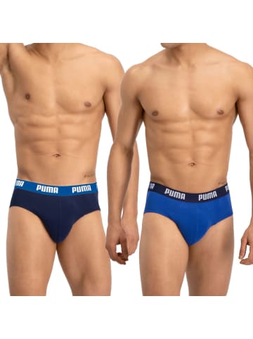 Puma Bodywear Slips 6er Pack in Navy / Blau