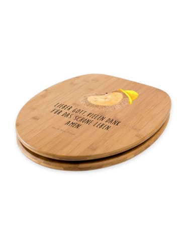 Mr. & Mrs. Panda Klodeckel Igel Beten mit Spruch in Braun