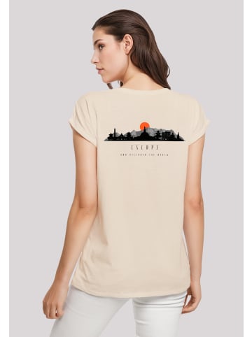 F4NT4STIC Extended Shoulder T-Shirt Escape Discover the World Asian Town in Whitesand