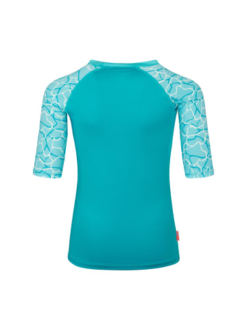 Trollkids Badeshirt Haukland T in dark turquoise/madeira blue