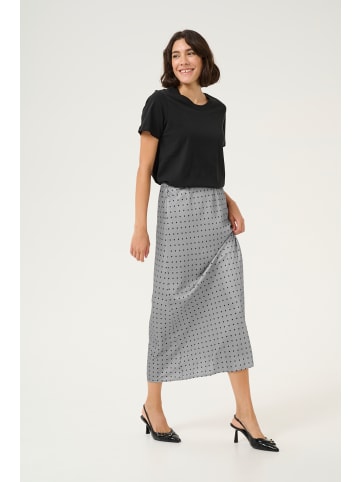 Kaffe Rock KAlotte Tight fit in Steeple Gray/Black Dot