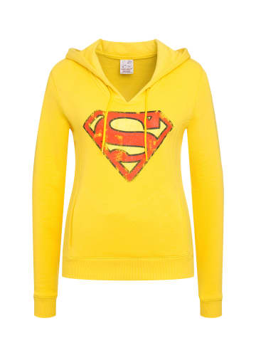 Logoshirt Kapuzensweatshirt DC Comics - Superman in gelb