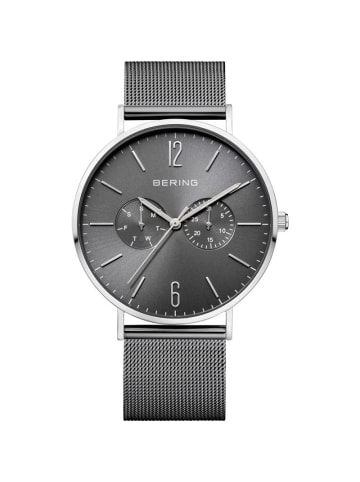 Bering Armbanduhr Ceramic Silber in braun