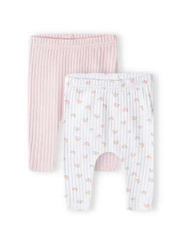 Minoti 2er-Set: Leggings 14babyrib 4 in pink