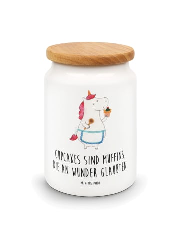 Mr. & Mrs. Panda Kaffeedose Einhorn Küche mit Spruch in Weiß