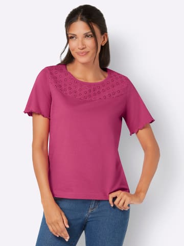 Sieh an! Kurzarm-Shirt in fuchsia