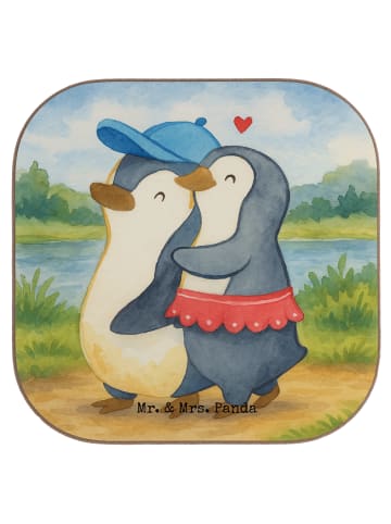 Mr. & Mrs. Panda Tischuntersetzer Pinguin Kleine Schwester Desig... in Weiß