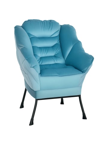 HOMCOM Sessel-80L x 78B x 100H cm-Blau