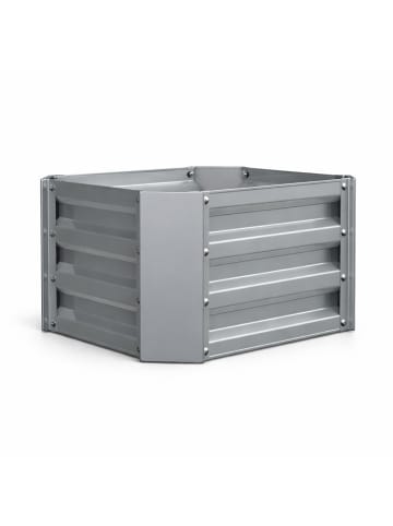 VCM  Metall Pflanzbeet Hochbeet Gartenbeet 50x40 Galdo M in Silber